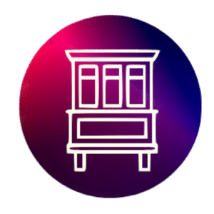 Traditional Maltese balcony inside a circular icon – Domus.mt favicon